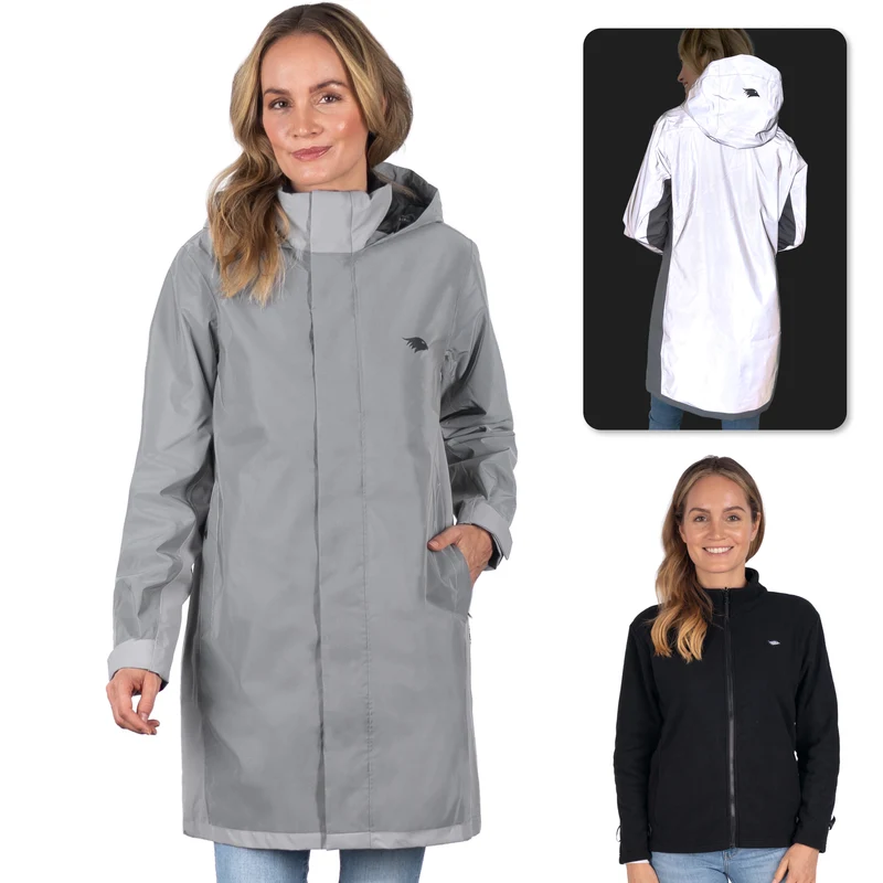 3in1 Smart Coat - Gecertificeerd veiligheidsjack, 100% reflecterend met inritsbaar fleece-inzetstuk