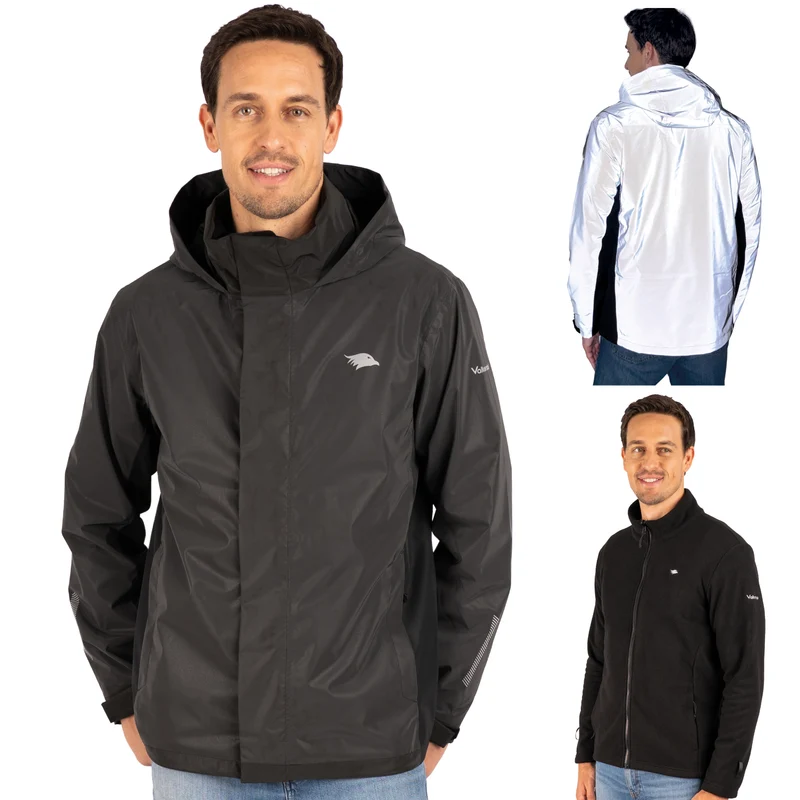 3-in-1 Smart Jacket - 100% reflecterend en waterdicht met inritsbaar fleece - B-kwaliteit