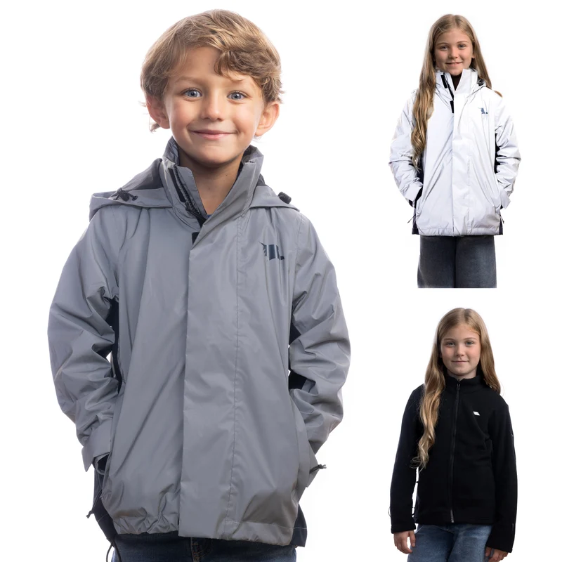 3in1 Smart Jacket - Reflecterende jas met fleece ritssluiting voor kinderen en tieners
