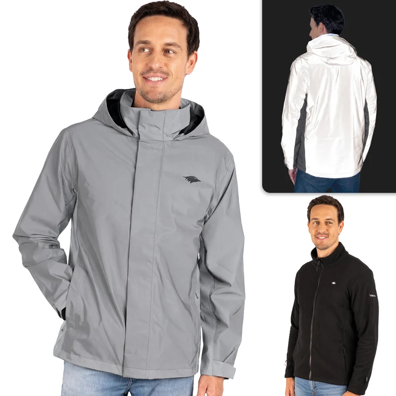3in1 Smart Jacket Pro - Gecertificeerd veiligheidsjack, 100% reflecterend met inritsbaar fleece-inzetstuk - B-kwaliteit