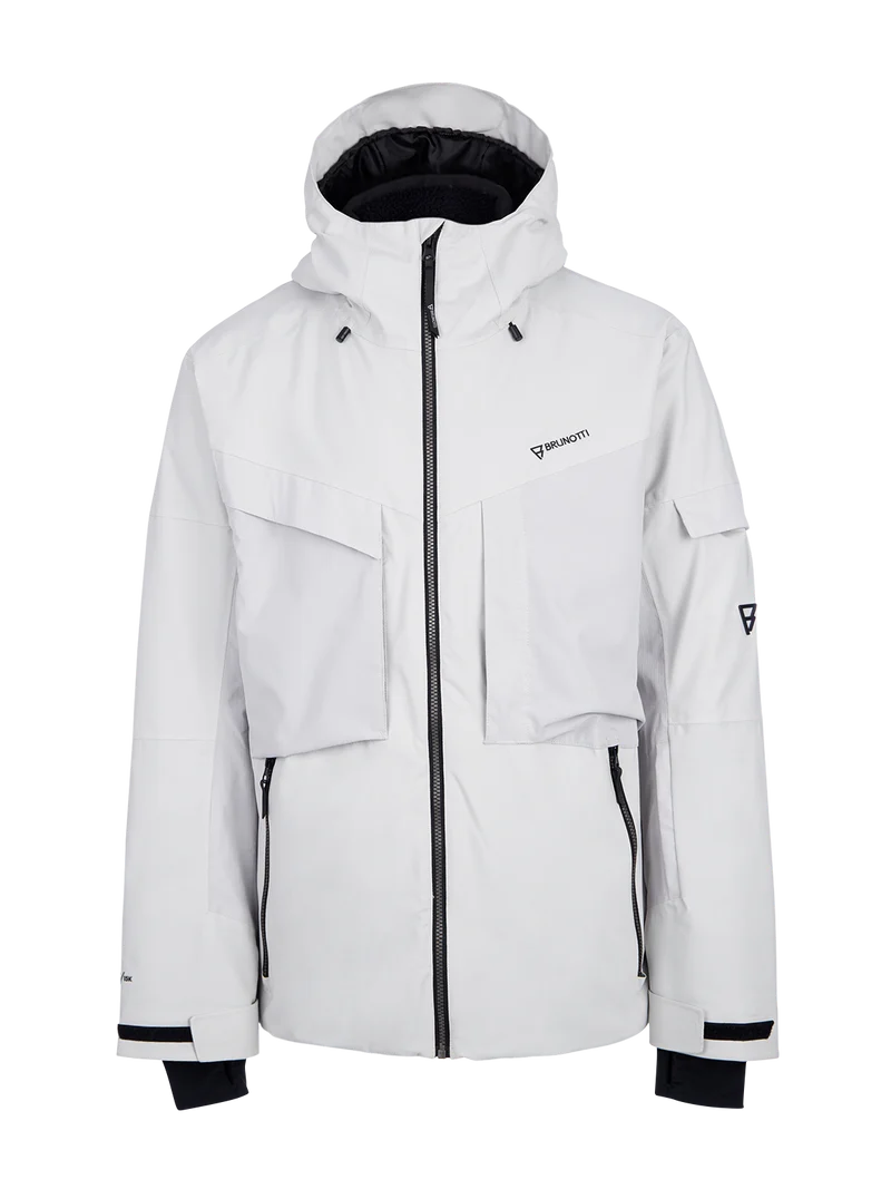 Bodish Men Snow Jacket | Soft Grey