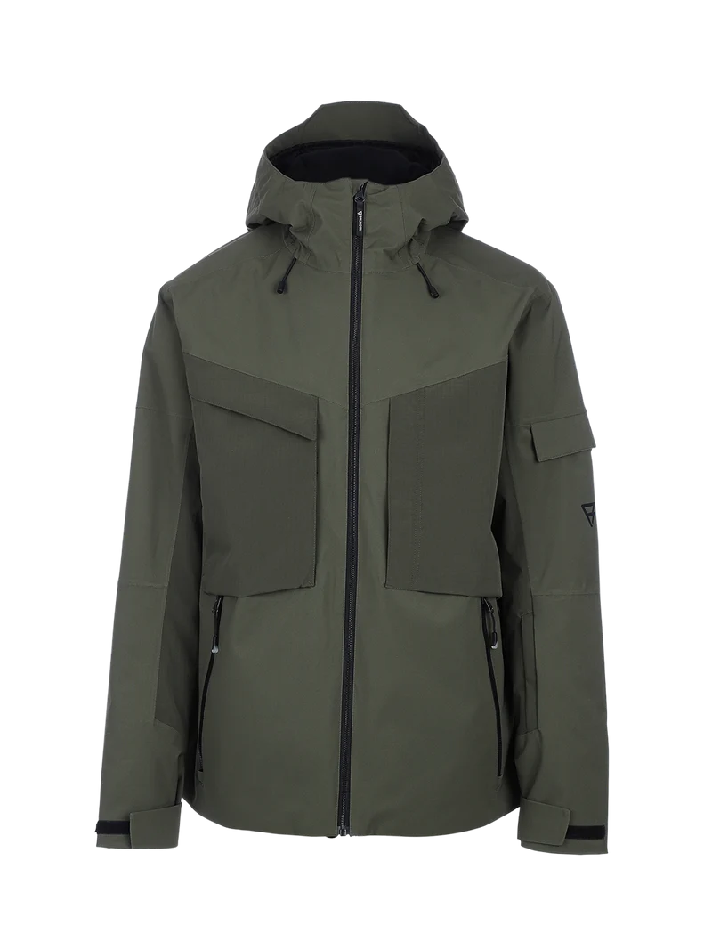 Bodish Men Snow Jacket | Deep Green