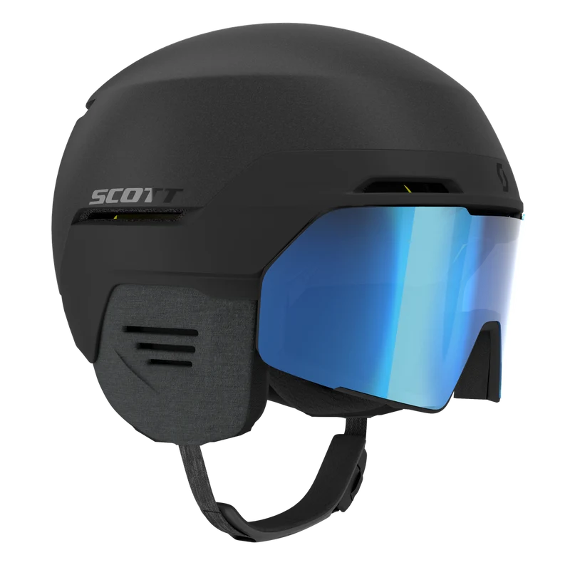 Scott Blend Plus LS Skihelm met Geïntegreerde Skibril - Zwart