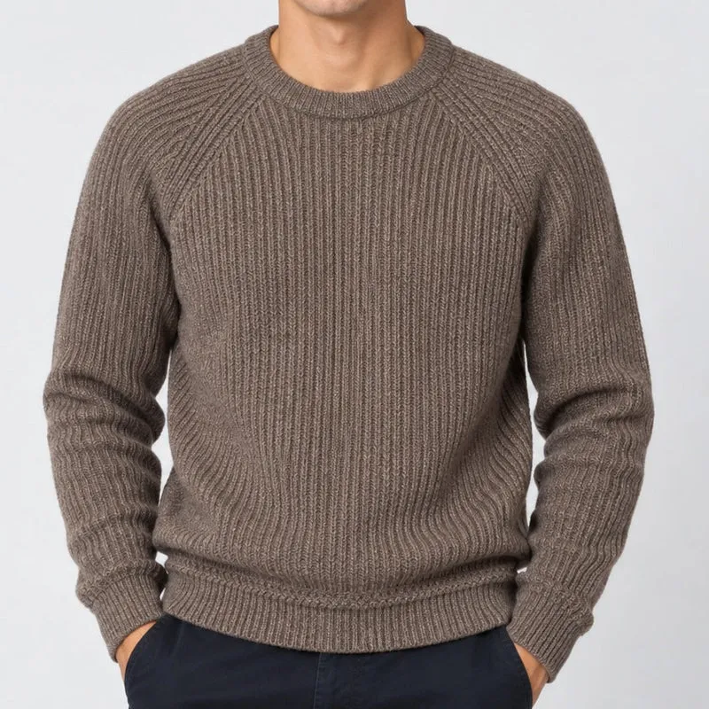 FRANS | UNDYED | Schipperstrui ronde hals 100% wol