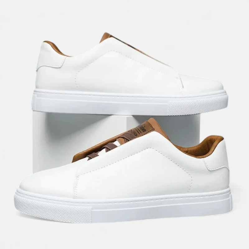 Mondevo - Premium Leather Slip On Men Sneakers