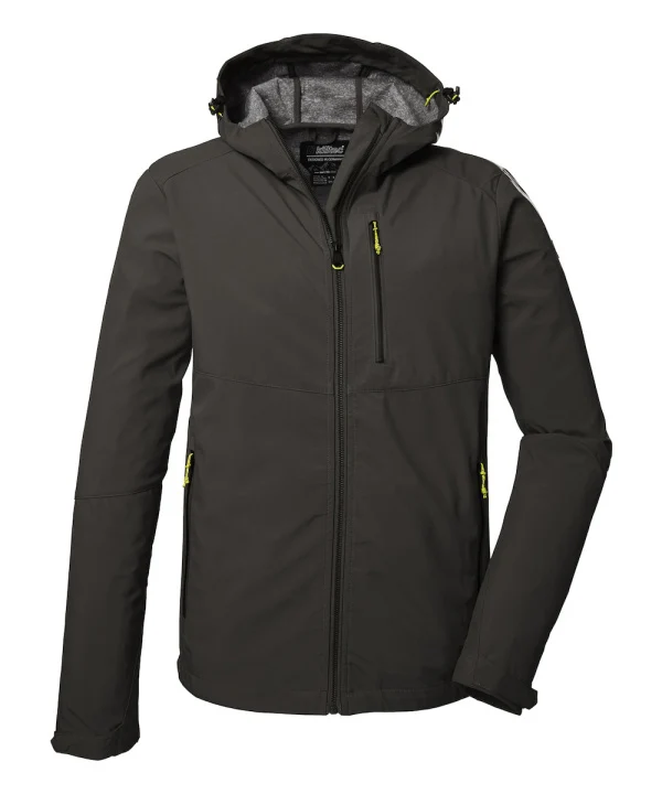 Killtec KOS 259 Softshelljas Heren - Groen/Antraciet
