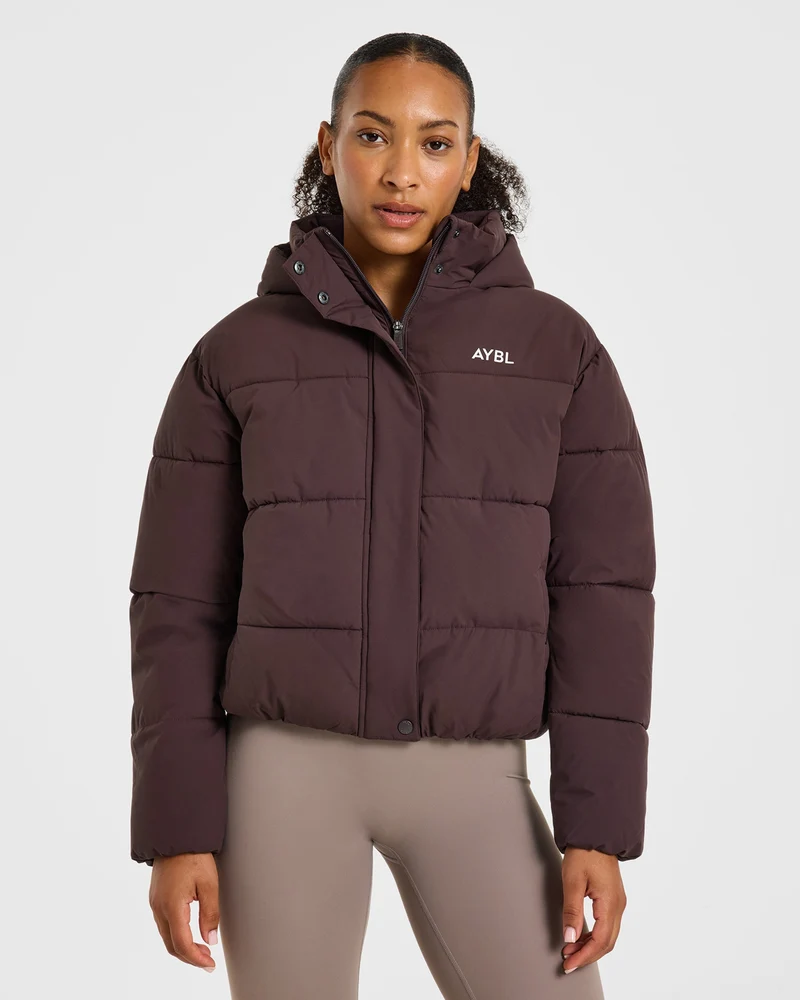 Signature Puffer Coat - Cocoa Bruin