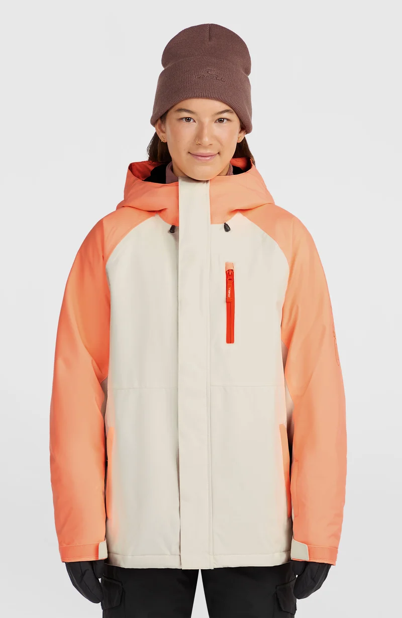 FWC'Cruz Raglan wintersportjas | Funky Peach Colour Block