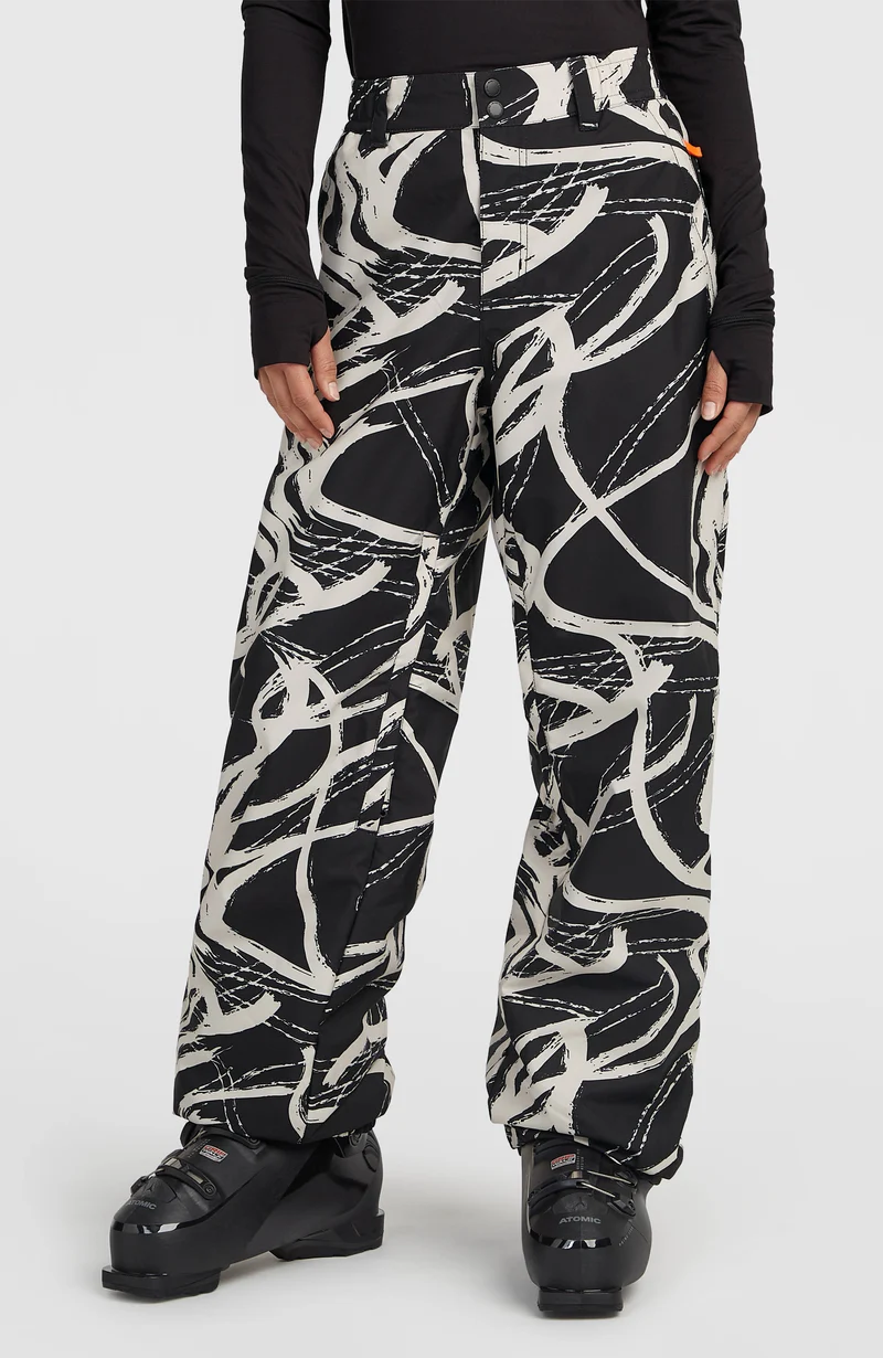 FWC Oversized wintersportbroek | White Snowtracks