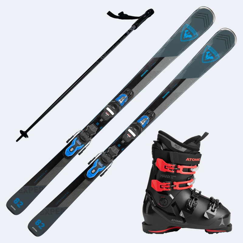 2026 Rossignol Experience 82 Basalt Skis with Atomic Hawx Magna 100 Boots and Poles