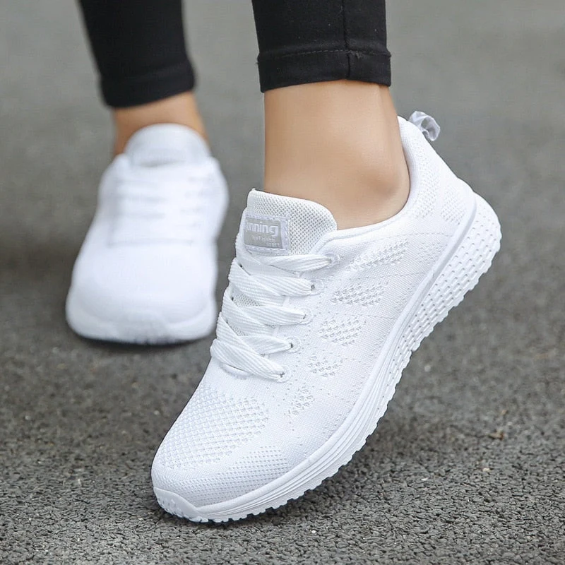 Elirah - Lace Up Casual Walking Sneakers for Women