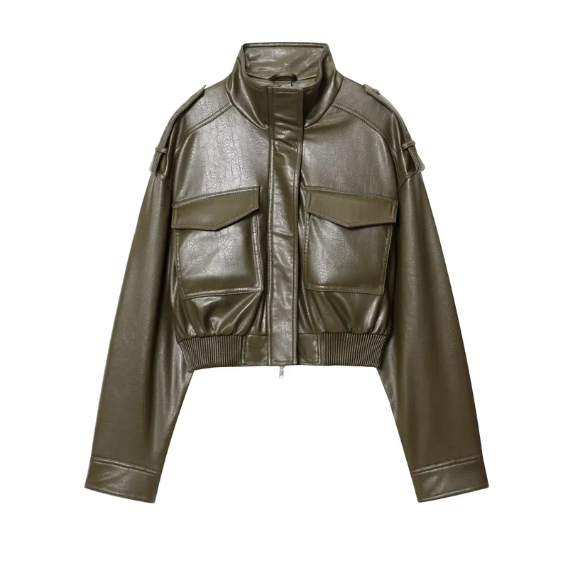 Laurenna – Women's Zip Up Biker Jacket