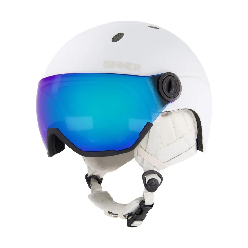 Sinner TITAN VISOR Skihelm - Mat Wit