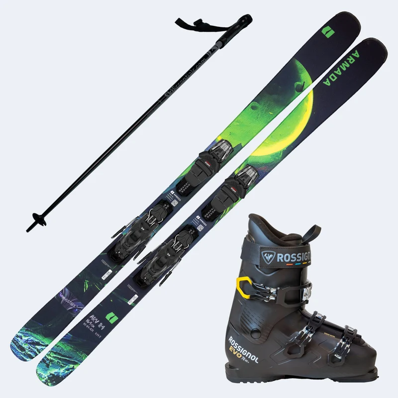 2027 Armada ARV 84 R Skis with Rossignol Evo 70 HV+ Boots and Poles