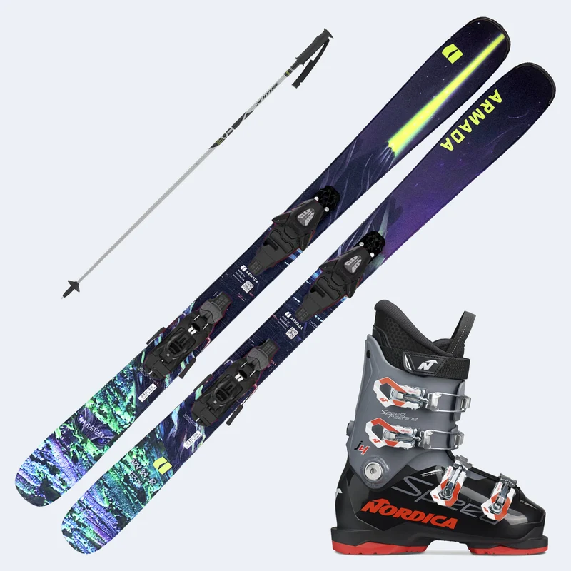 2027 Armada ARV 84 Junior Skis with SpeedMachine J Boots and Poles