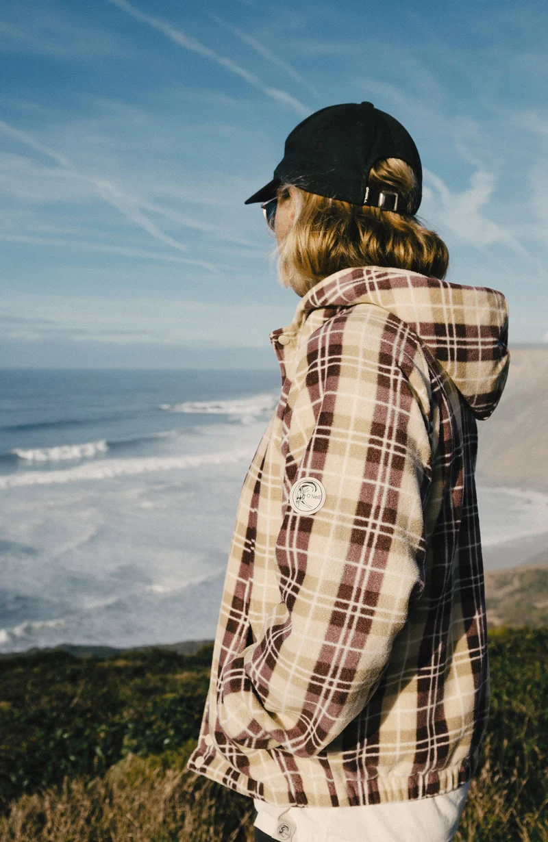 O'Riginals Superfleece hoodie | Beige Check Flannel