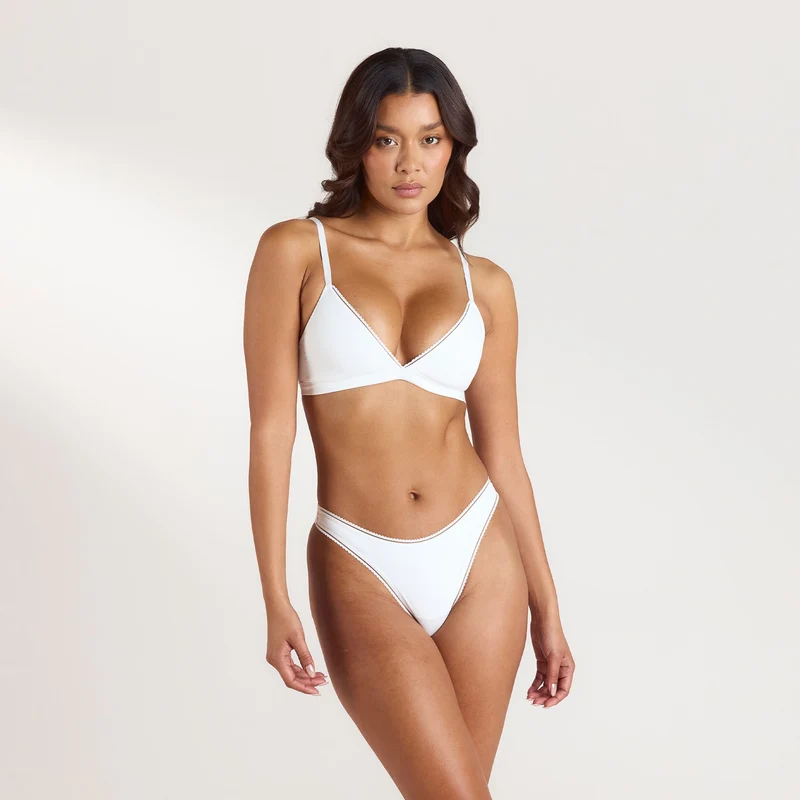 Comfort Triangle Bralette - Wit