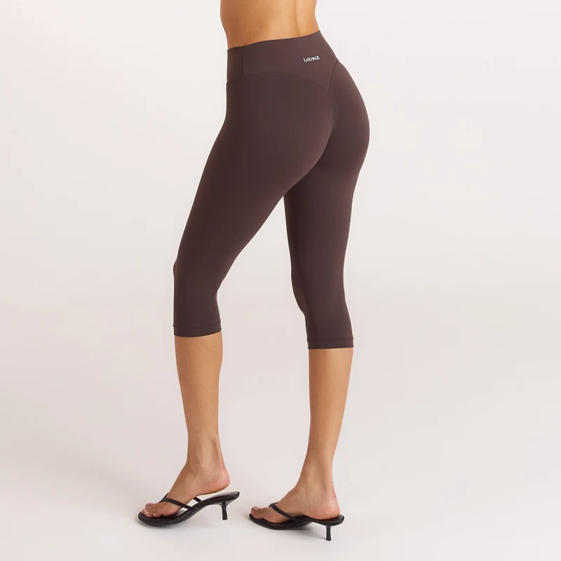 ContourSoft™ Capri Leggings - Donker Chocoladekleurig