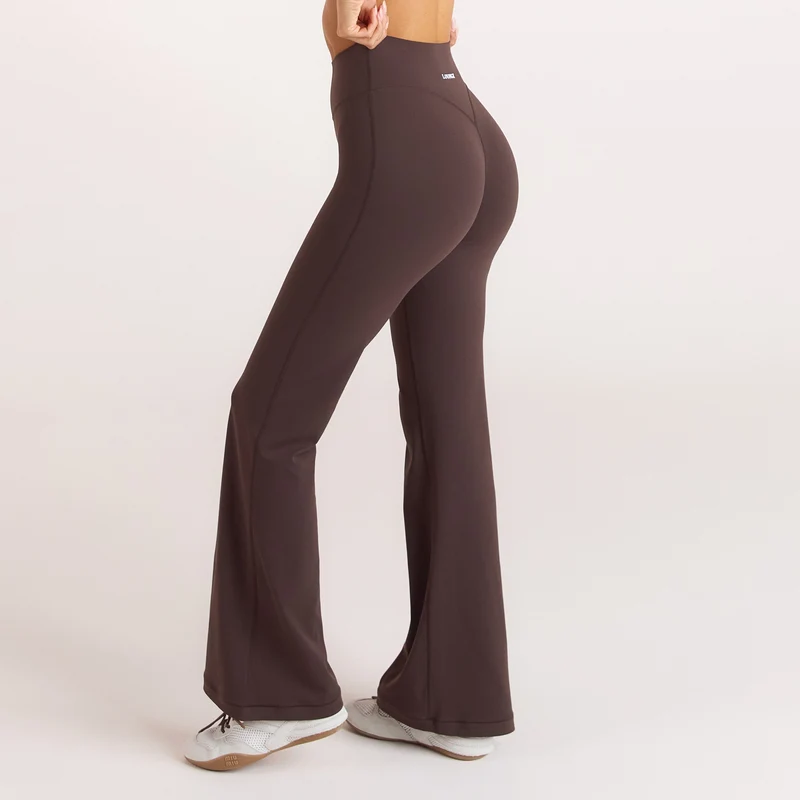 ContourSoft™ Uitlopende Leggings - Donker Chocoladekleurig