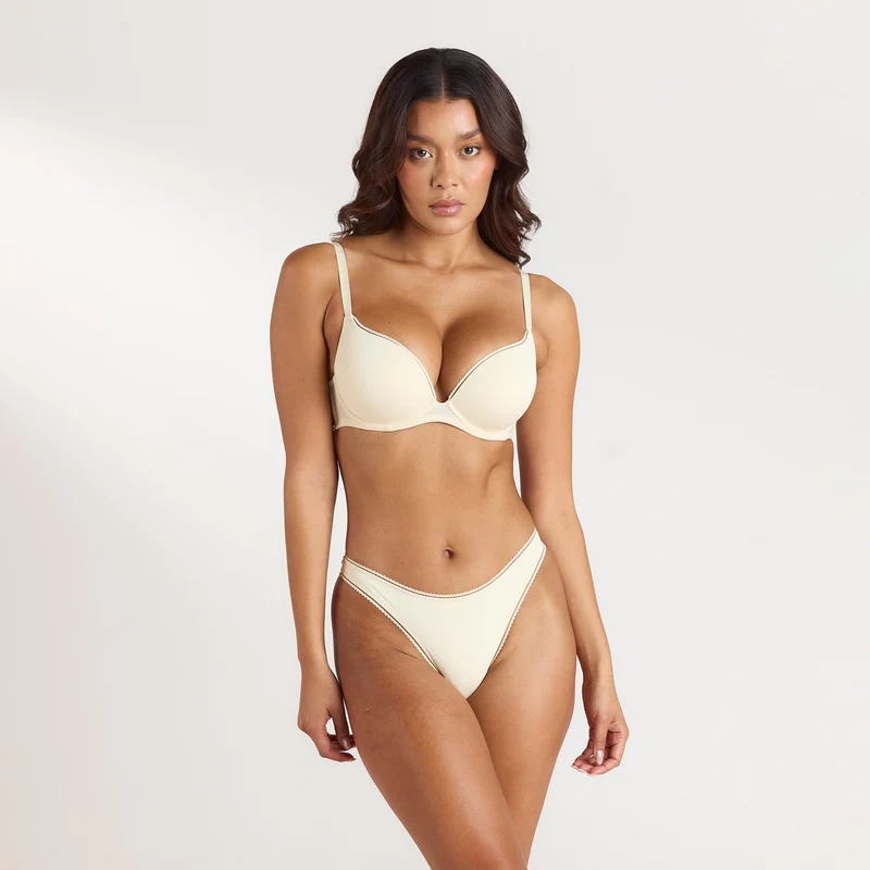 Comfort Hoge Push-Up BH - Latte