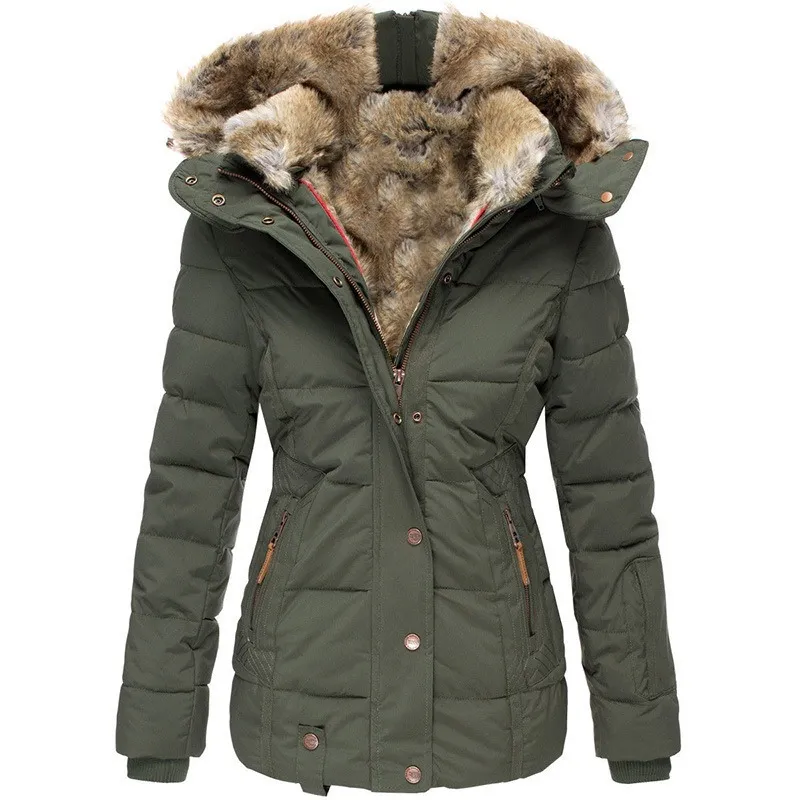 Women’s Collared Jacket - Textured Trim Design