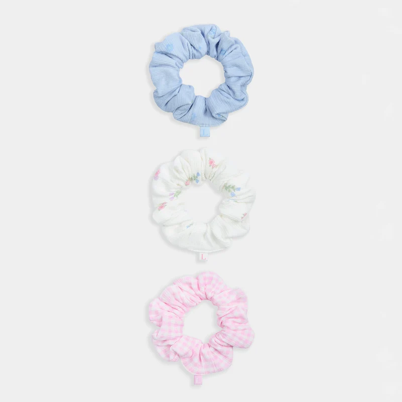 Geprinte Scrunchies (3-pack) - Multi