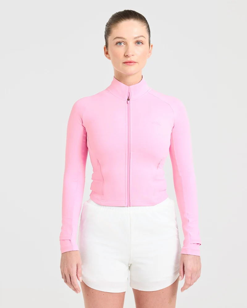 Run Zip Jacket - Spring Roze