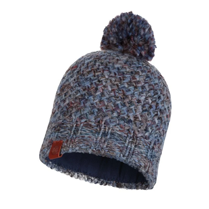 Buff Knitted & Polar Hat Margo Blue muts