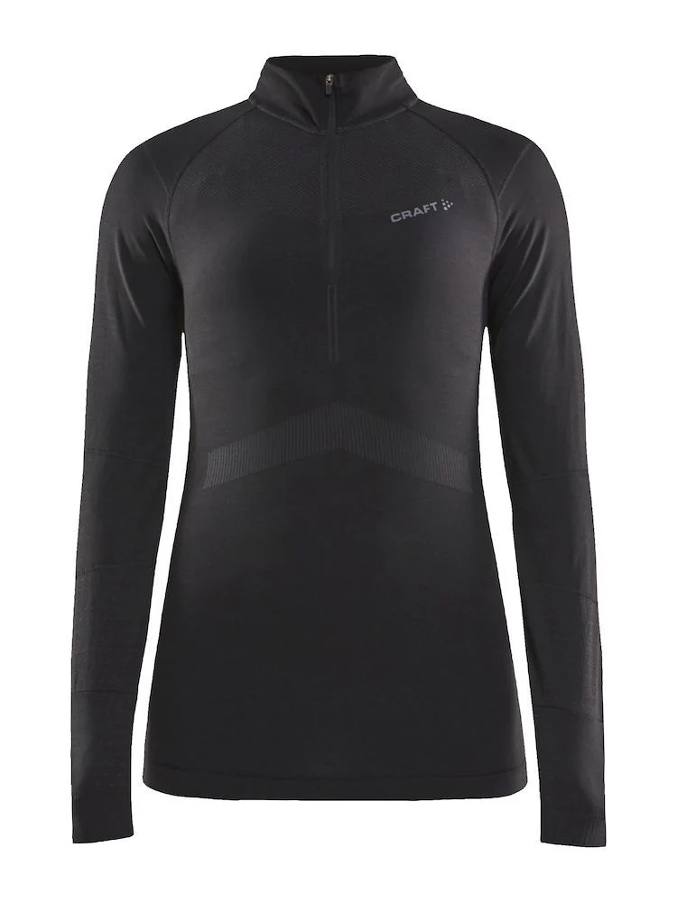 Craft Active Intensity Zip W thermoshirt lange mouwen zwart dames