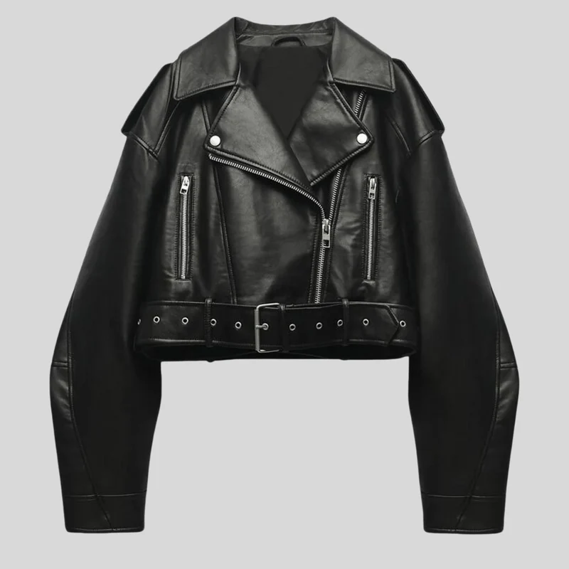 Avenique - Womens Short Leather Jacket