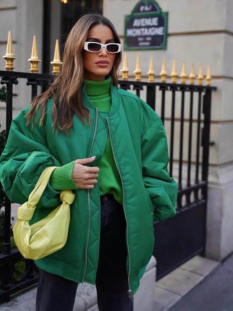 Calantha - Womens Oversized Bomber Jacket