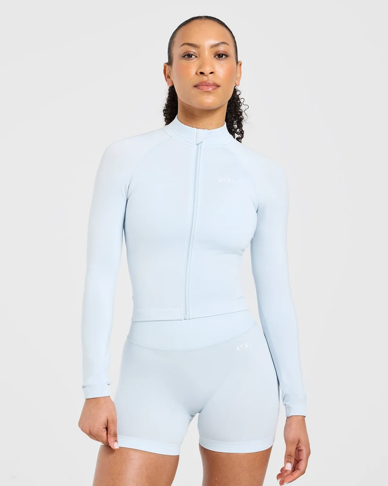 Adapt Seamless Jacket - Iced Blauw
