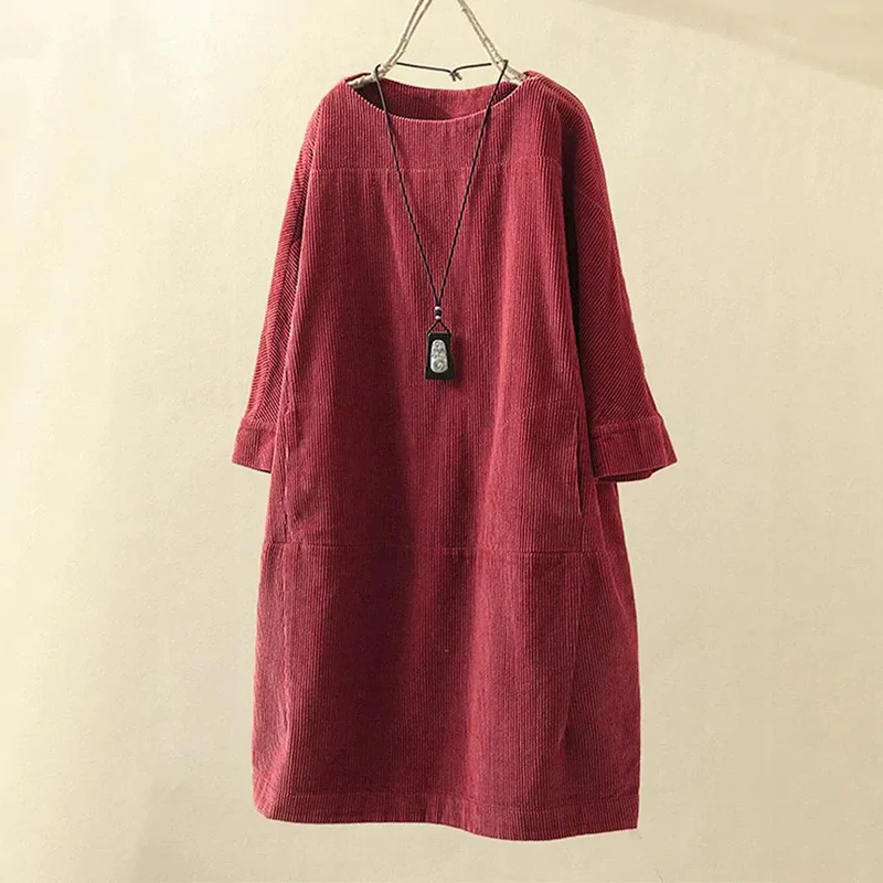 Velanora - Long Corduroy Women Top