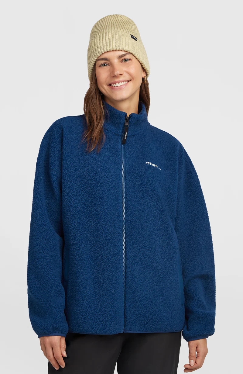 Must-Have High-Pile fleecevest met volledige rits | Regal Blue