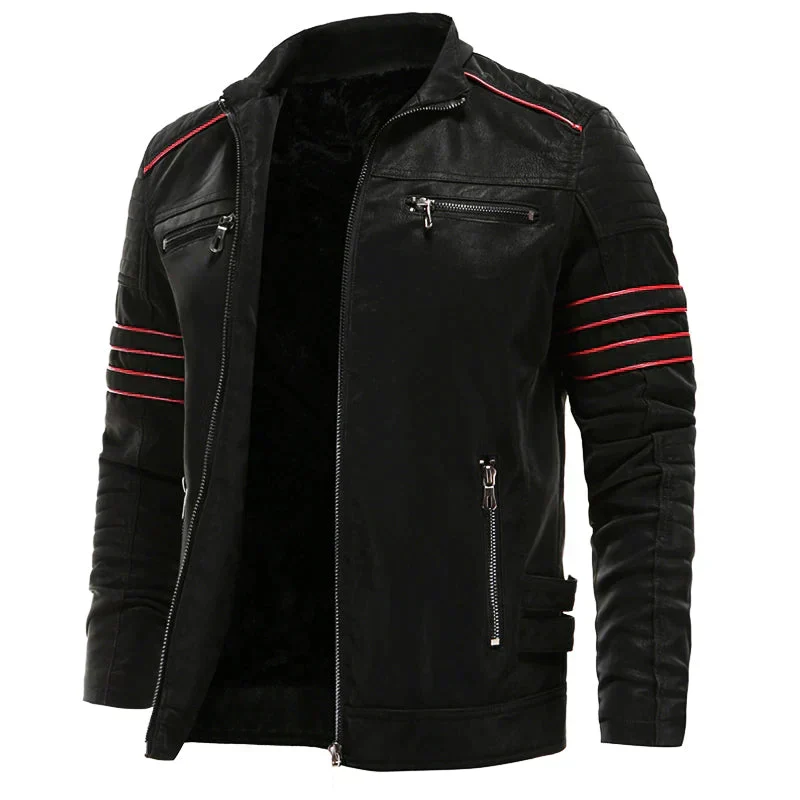 Evander – Men’s Stand Collar Jacket with Side Pockets