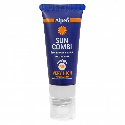 Alpen Sun Combi F50 Very High zonnebrand + lipstick 23,2 ml
