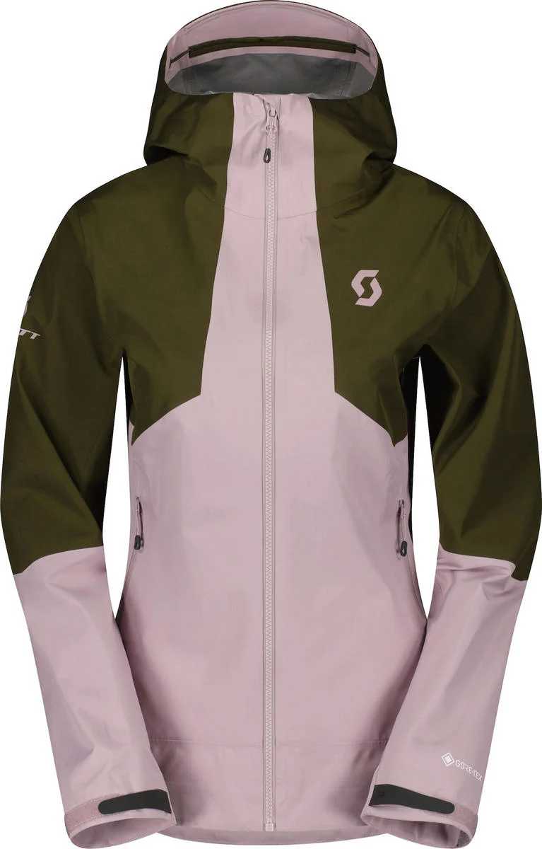 Scott Explorair Gore-Tex Hybrid Ski Jas Dames - Groen/Roze