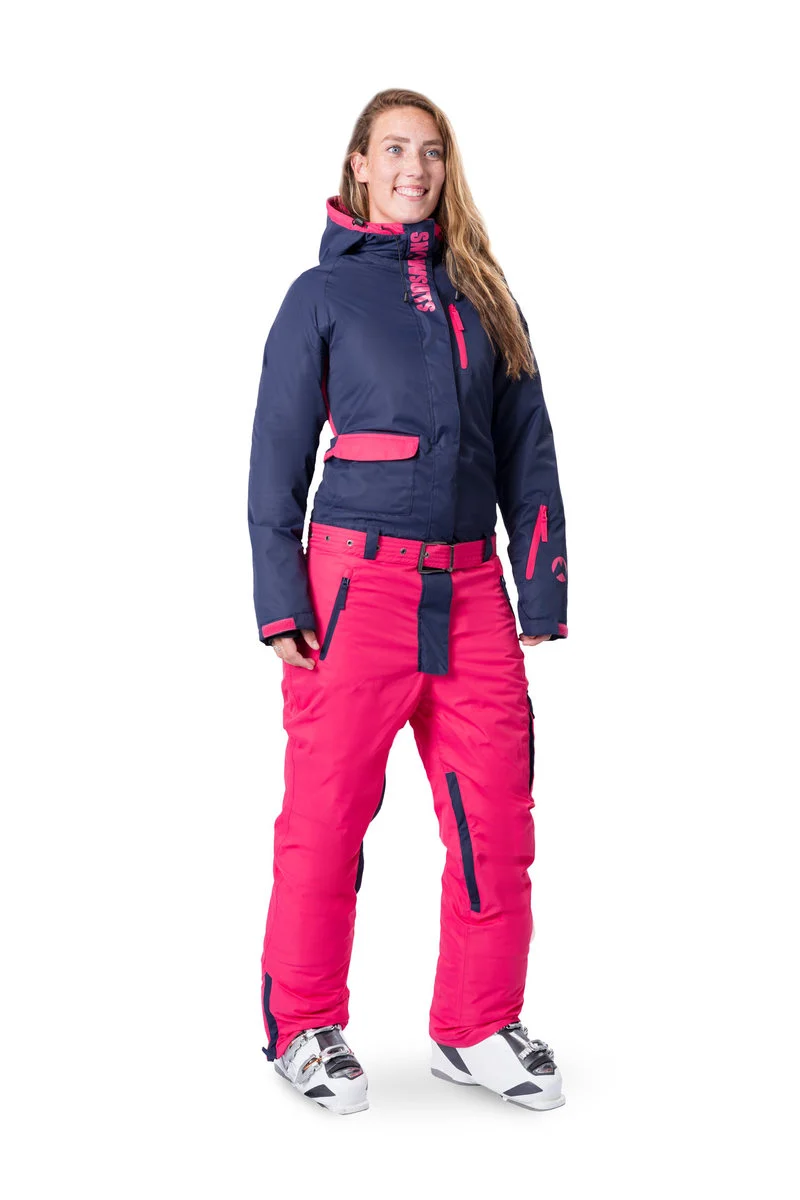 Snowsuits Snow Angel Onesie Skipak Dames - Navy/Roze