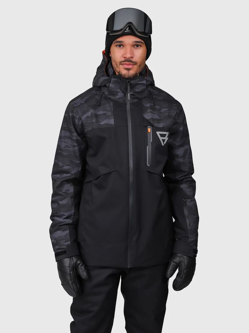 Kanisher Men Snow Jacket | Black