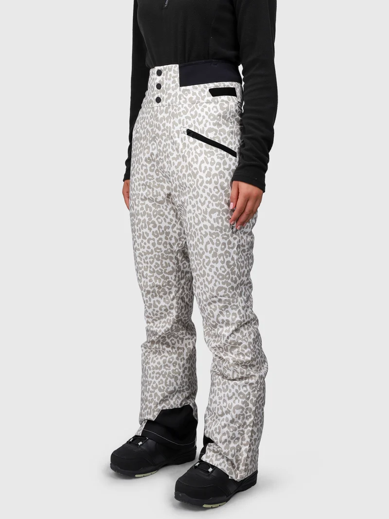 Whitewater-Print Women Snow Pants | Leopard Snow