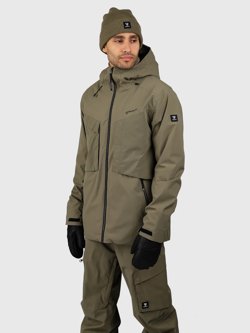 Bodish Men Snow Jacket | Dusky Green
