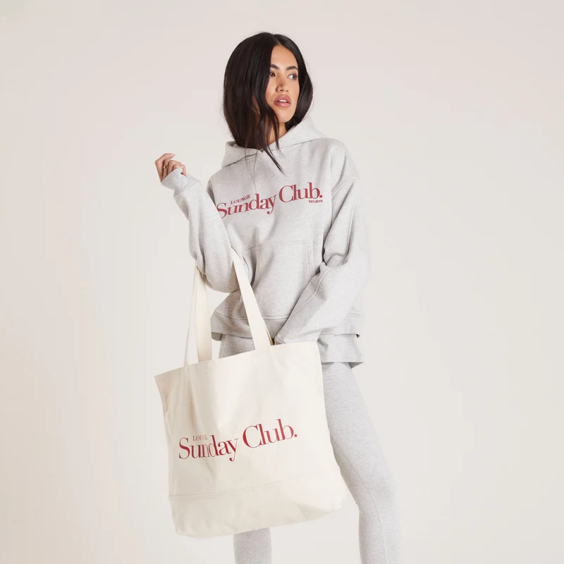 Cotton Canvas Tote Bag - Crème