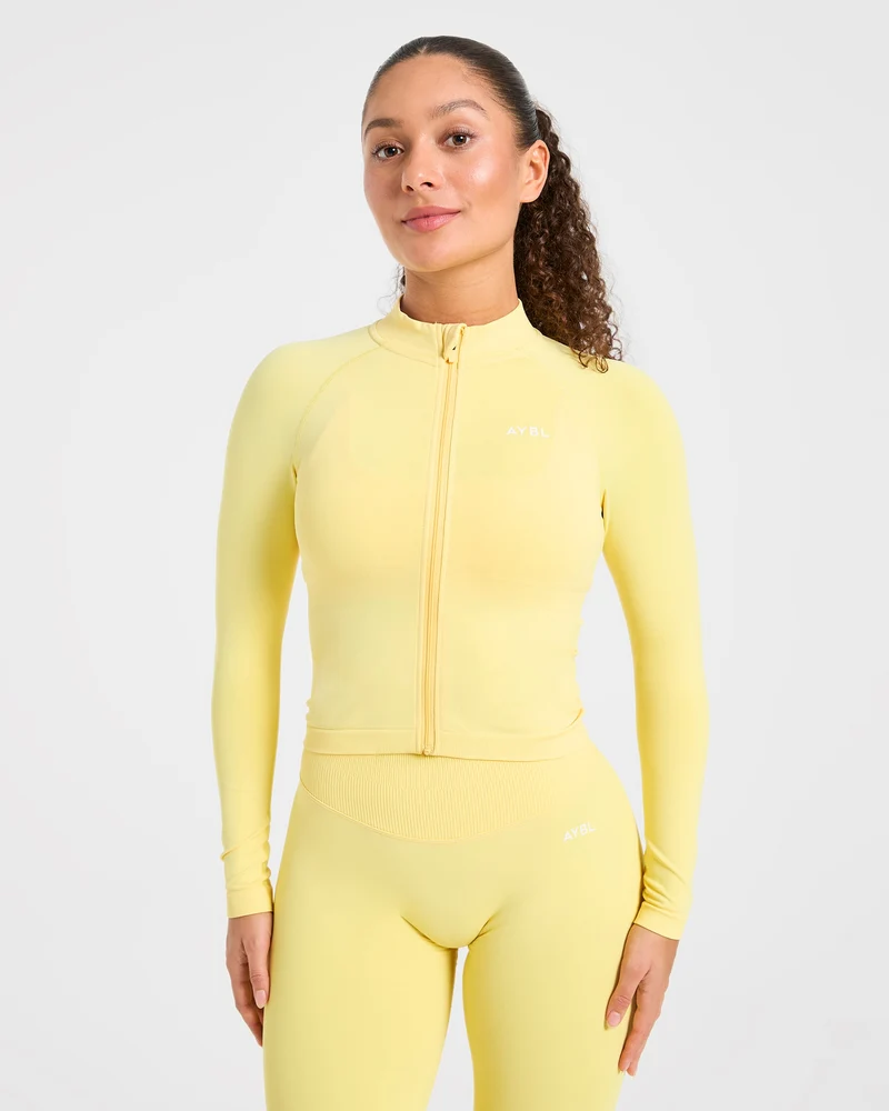 Enhance Seamless Jacket - Bright Geel