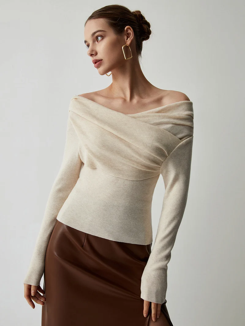 Yavira – Women’s Off-Shoulder Knit Top