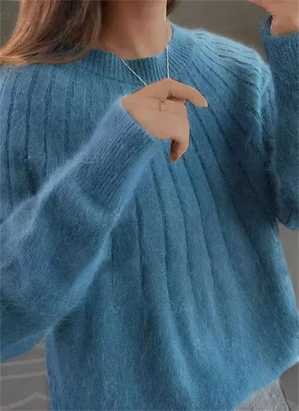 Sylvette – Women’s Warm and Fluffy Cashmere Sweater