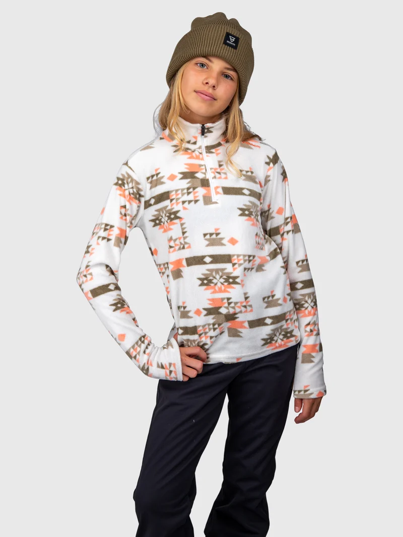 Mismy-Print Girls Fleece | Arctic Desert Flower