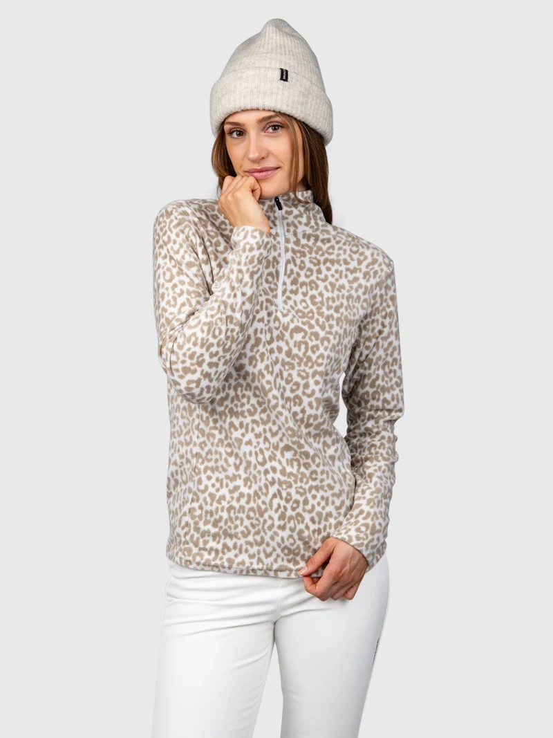 Misma-Print Women Fleece | Leopard Snow