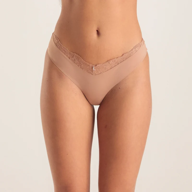Anti-Gravity Brazilian Slip - Honingkleurig