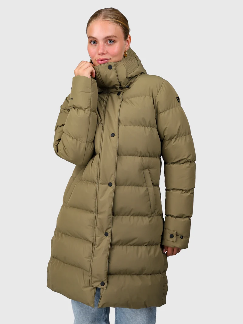 Madwell Women Puffer Jacket | Dusky Green