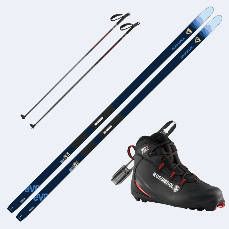 2027 Rossignol Evo XT 60 Positrack Skis with Rossignol Boots and Poles